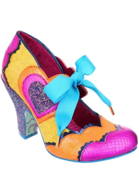 Irregular Choice Right On Heart 50's Pumps Purple