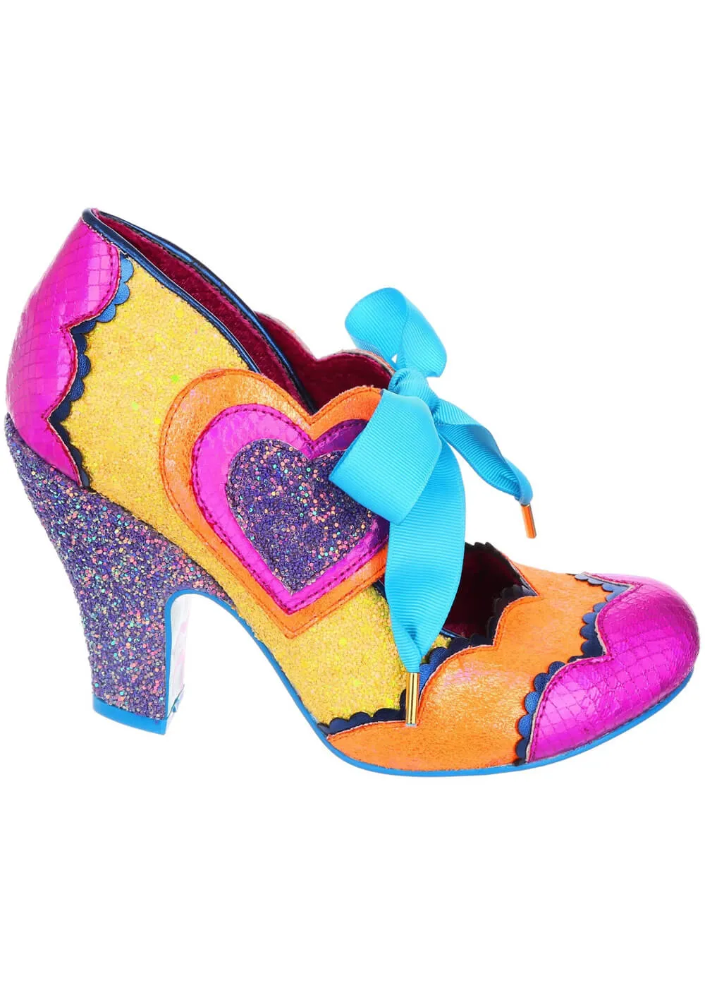 Irregular Choice Right On Heart 50's Pumps Purple