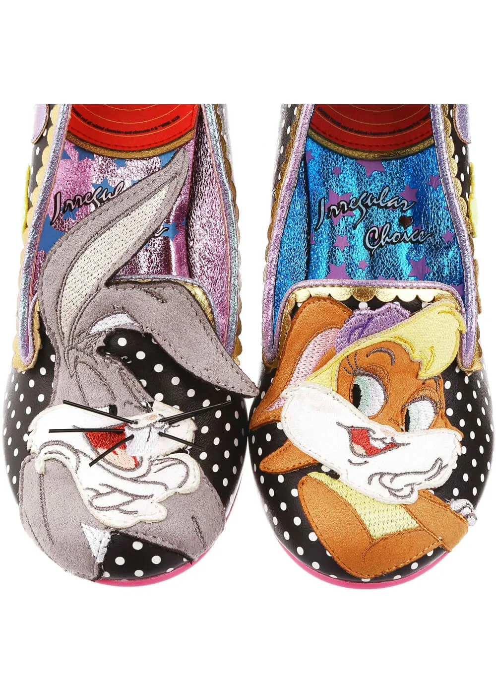 Irregular Choice x Looney Tunes Bunny Love 40's Pumps Black