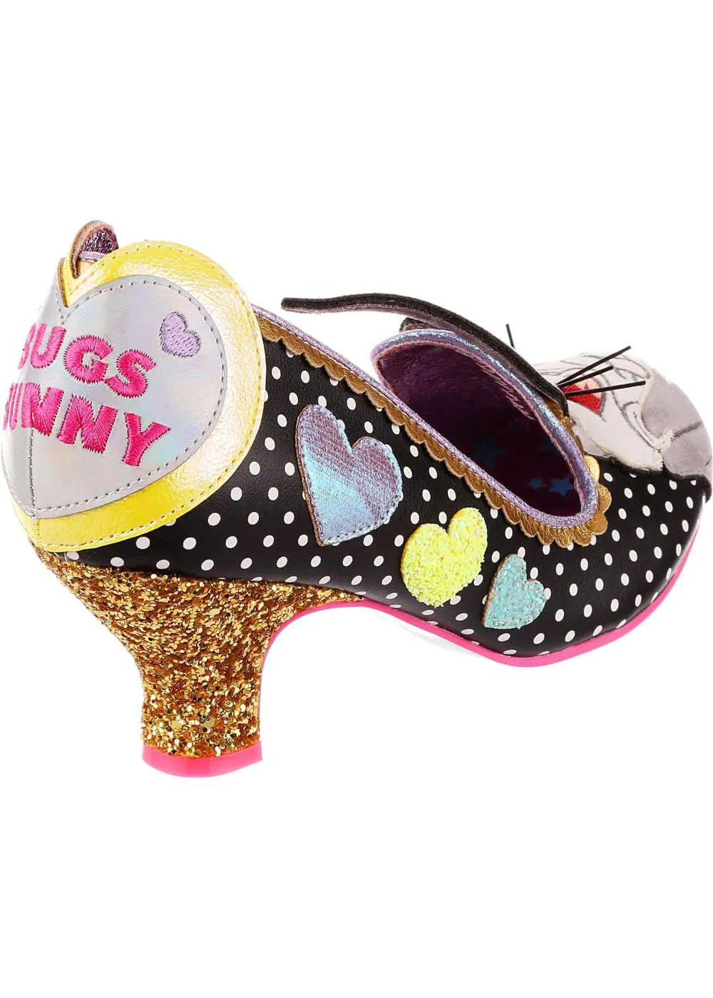 Irregular Choice x Looney Tunes Bunny Love 40's Pumps Black