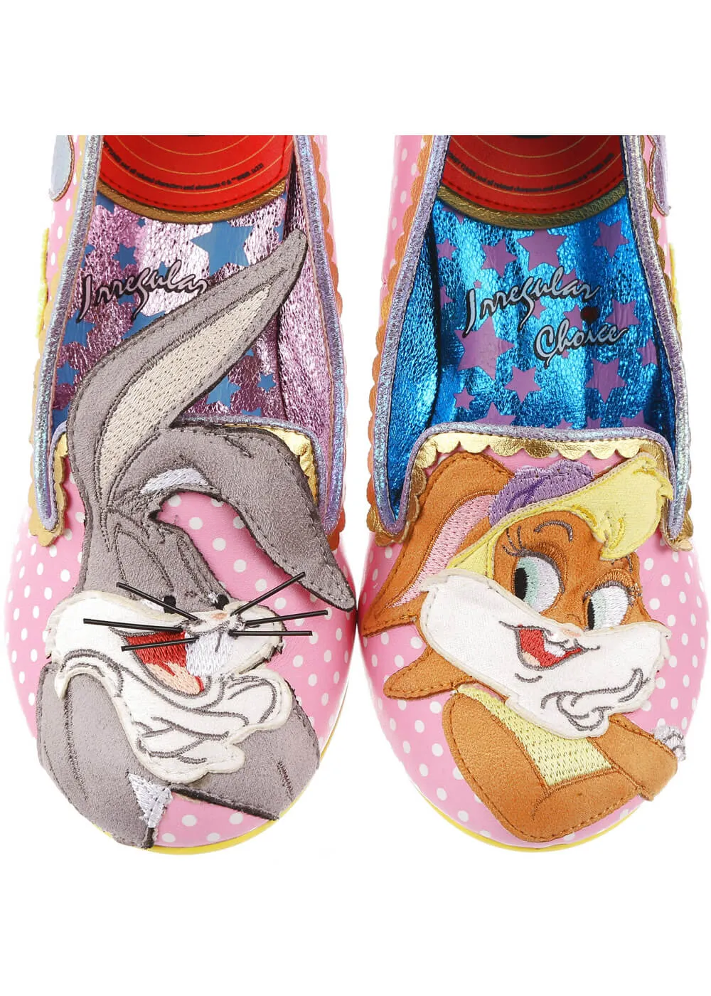 Irregular Choice x Looney Tunes Bunny Love 50's Pumps Pink