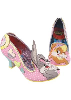 Irregular Choice x Looney Tunes Bunny Love 50's Pumps Pink