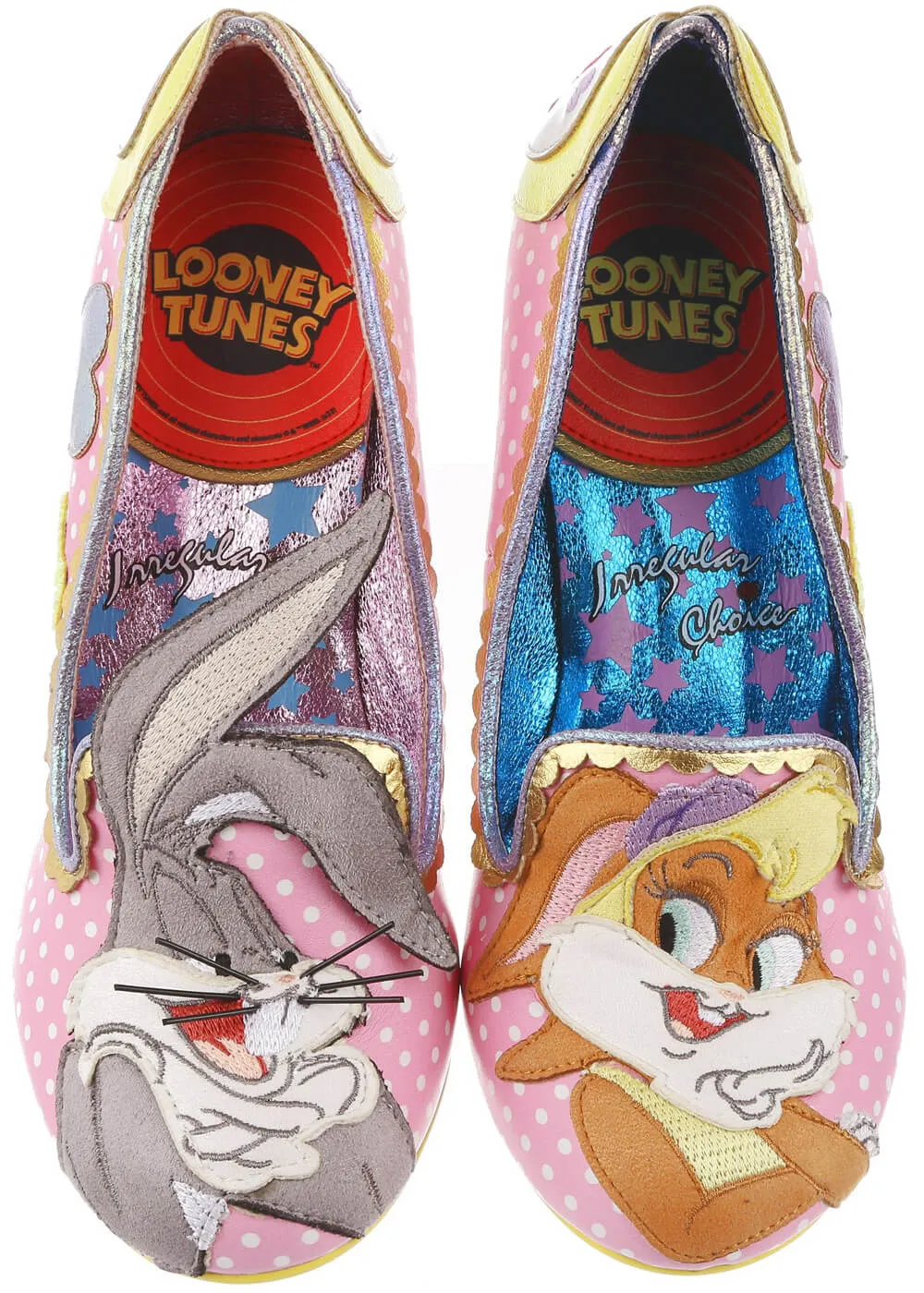 Irregular Choice x Looney Tunes Bunny Love 50's Pumps Pink