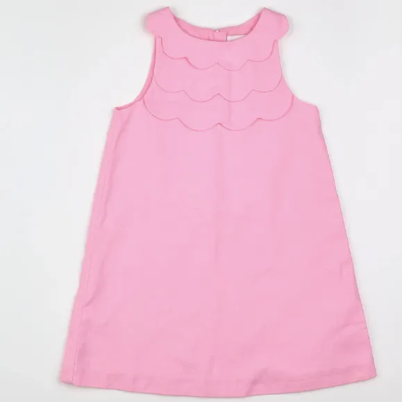 Jacadi Pink Dress With Scallop Detail: 4 Years