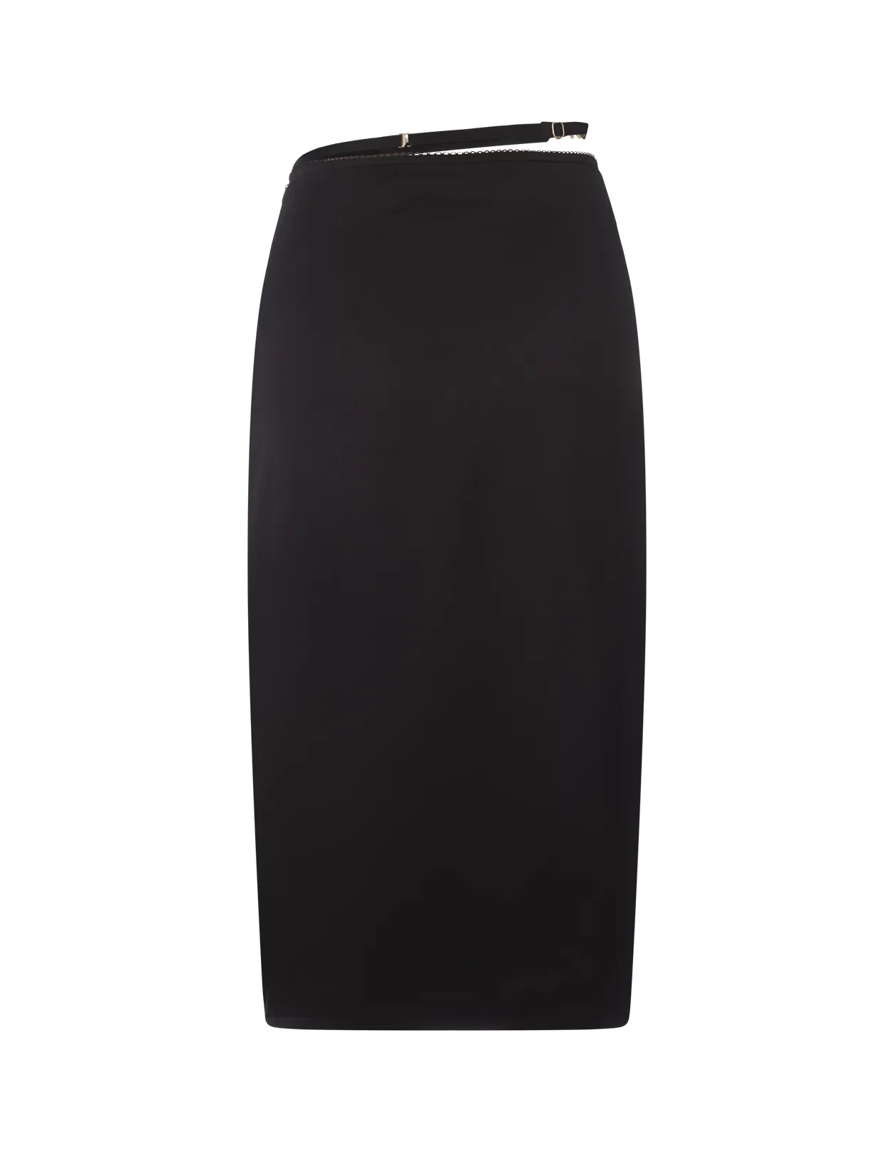 JACQUEMUS Black La Jupe Notte Midi Skirt