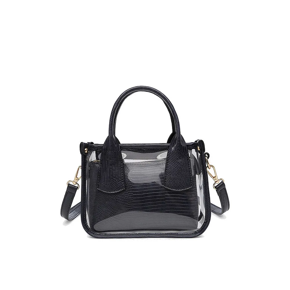 Jen & Co. Stacey Clear Satchel BagM2225CR