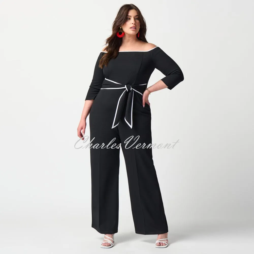 Joseph Ribkoff Off-The-Shoulder Wide-Leg Jumpsuit - Style 241009