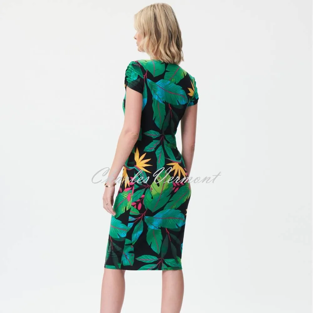 Joseph Ribkoff Tropical Print Wrap Dress - Style 232162