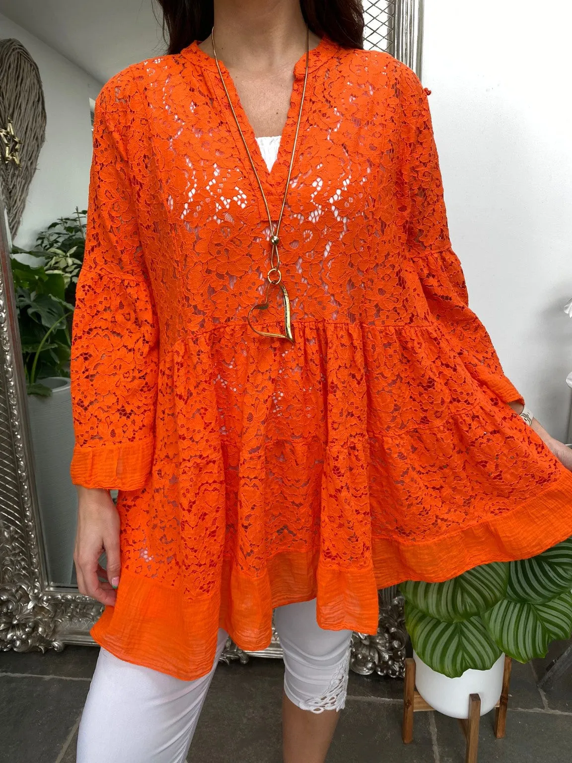 Lace Tiered Tunic Milo