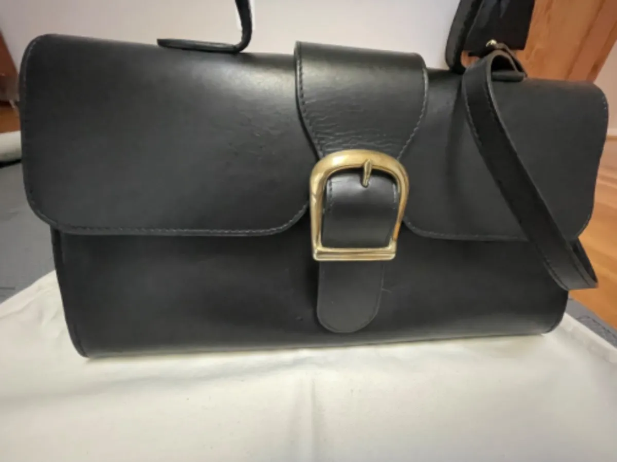 LARGE SATCHEL BAG - BLACK