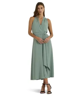 LAUREN Ralph Lauren Georgette Halter Cocktail Dress