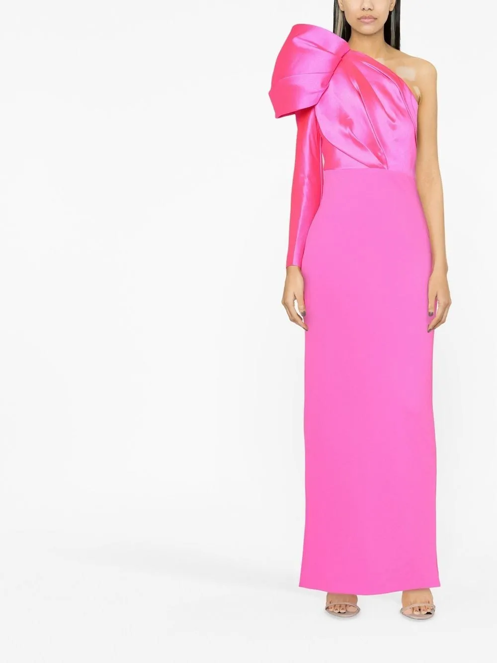 --Lexi one-shoulder evening gown-