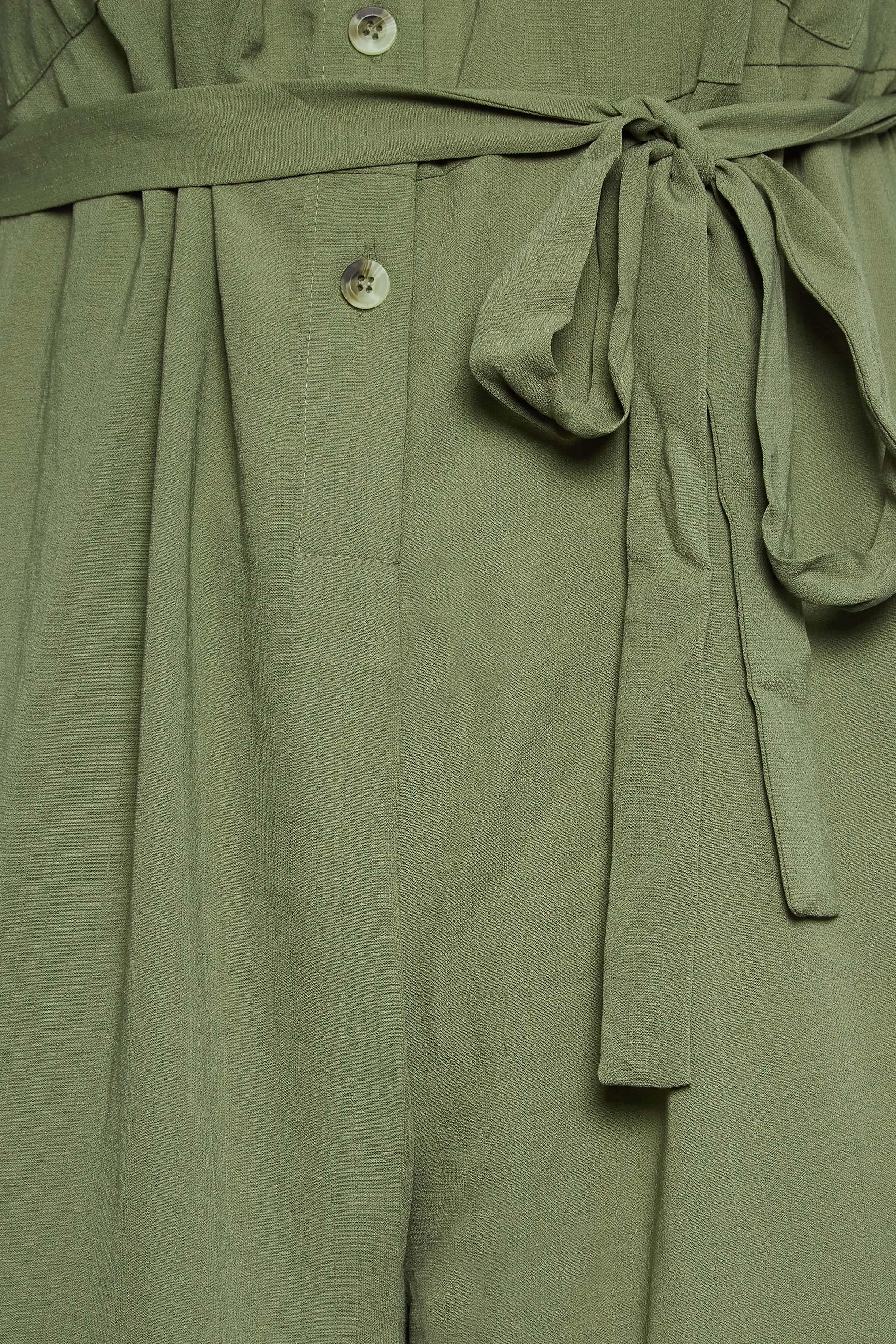 LIMITED COLLECTION Curve Khaki Green Jumpsuit