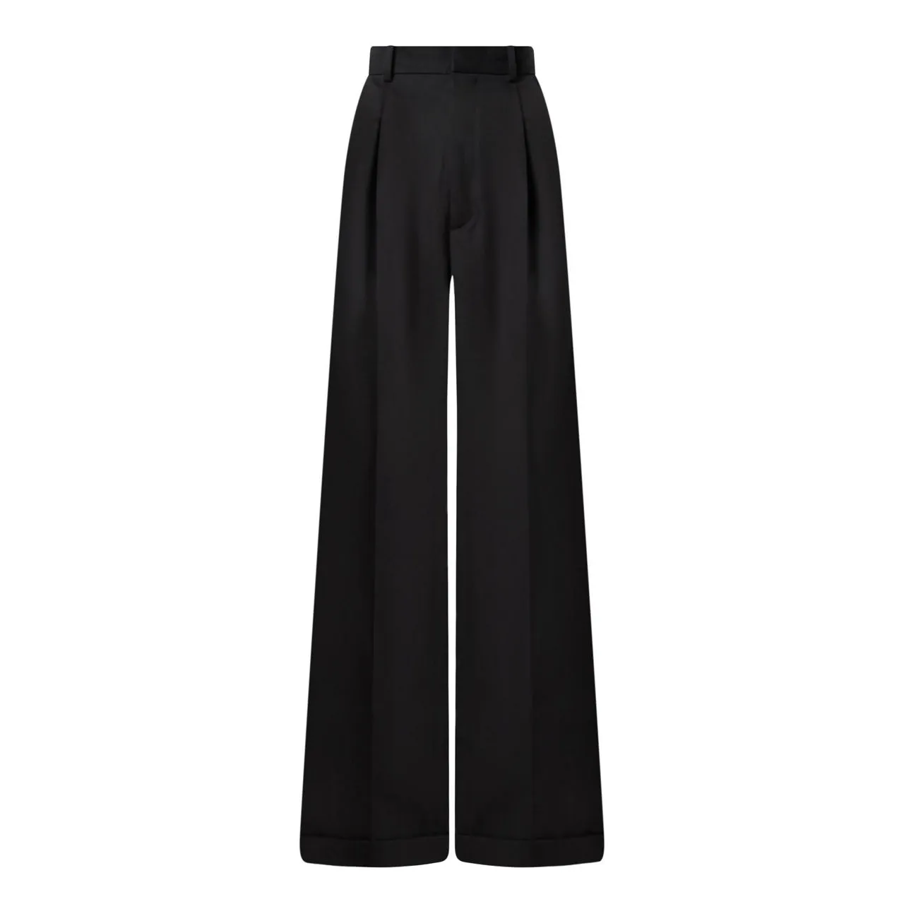 LOEWE High-Rise Wide Leg Trousers - Black