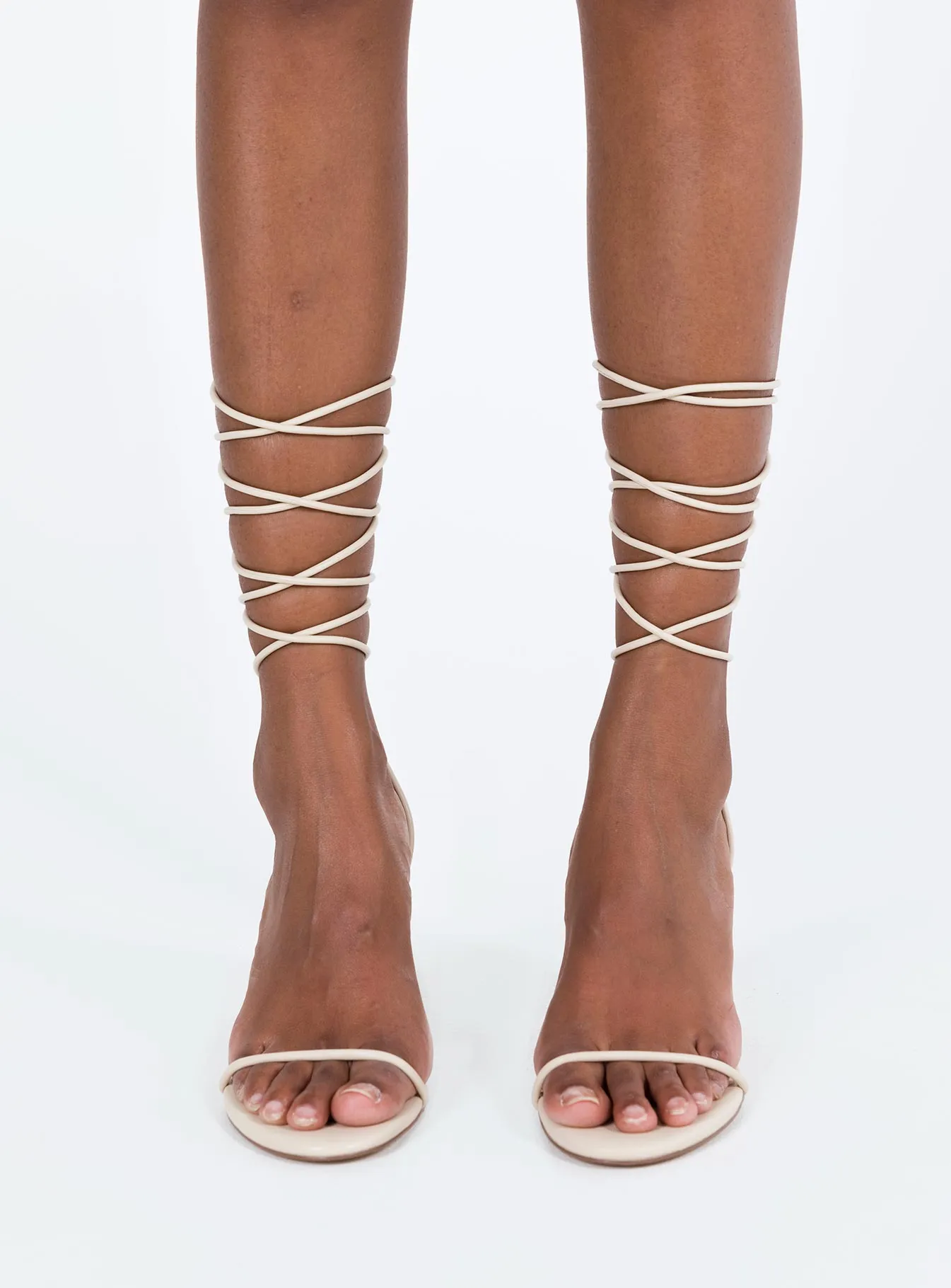 Lomond Strappy Heels Beige