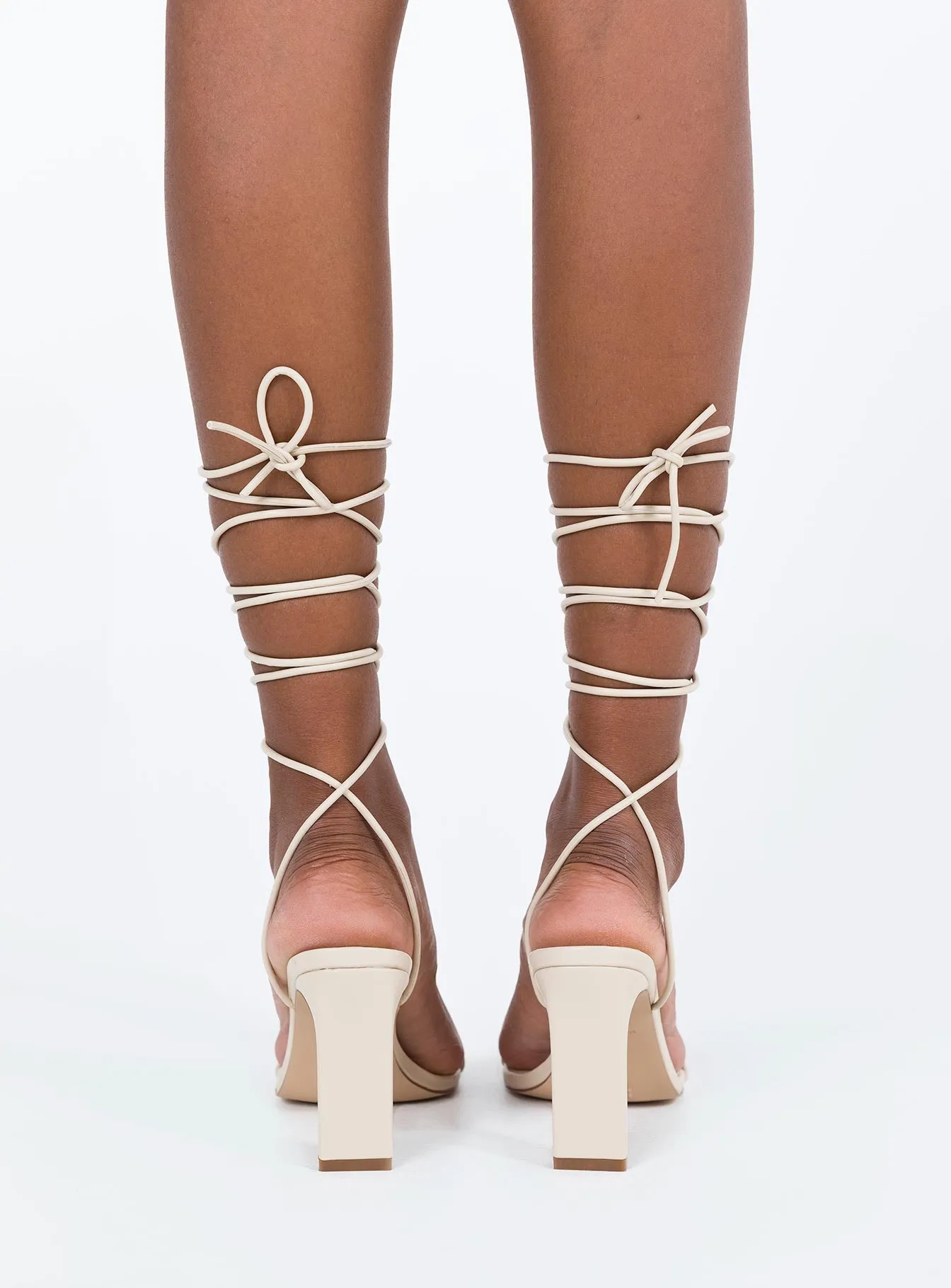 Lomond Strappy Heels Beige