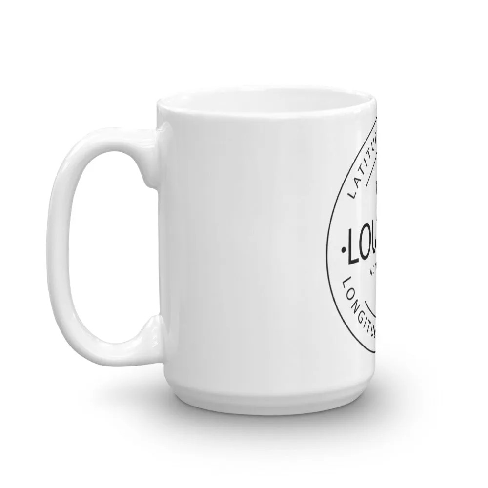 Louisiana - Mug - Latitude & Longitude