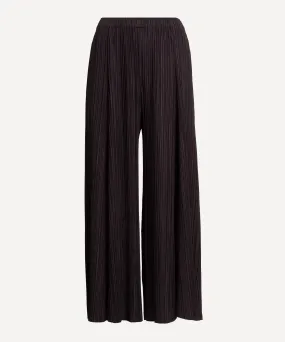 MELLOW PLEATS Pleated Wide-Leg Trousers