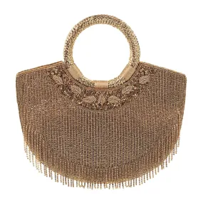 Metro Women Antic-Gold Evening Bag