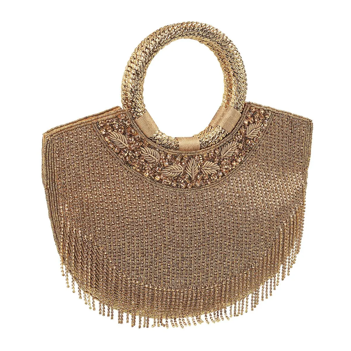 Metro Women Antic-Gold Evening Bag