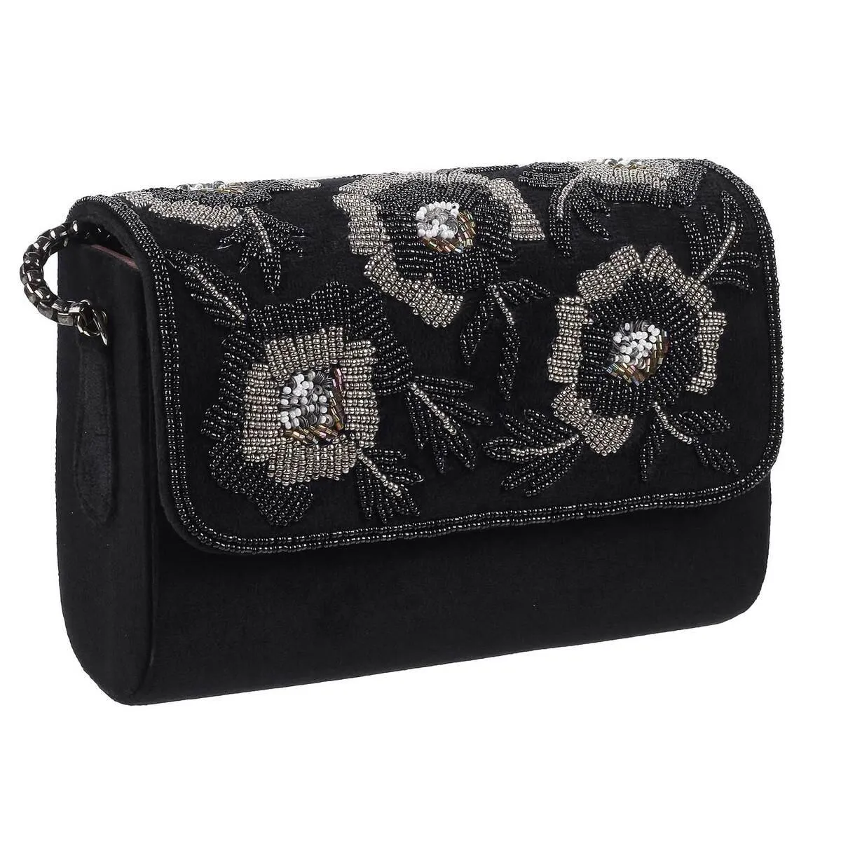 Metro Women Black Evening Bag