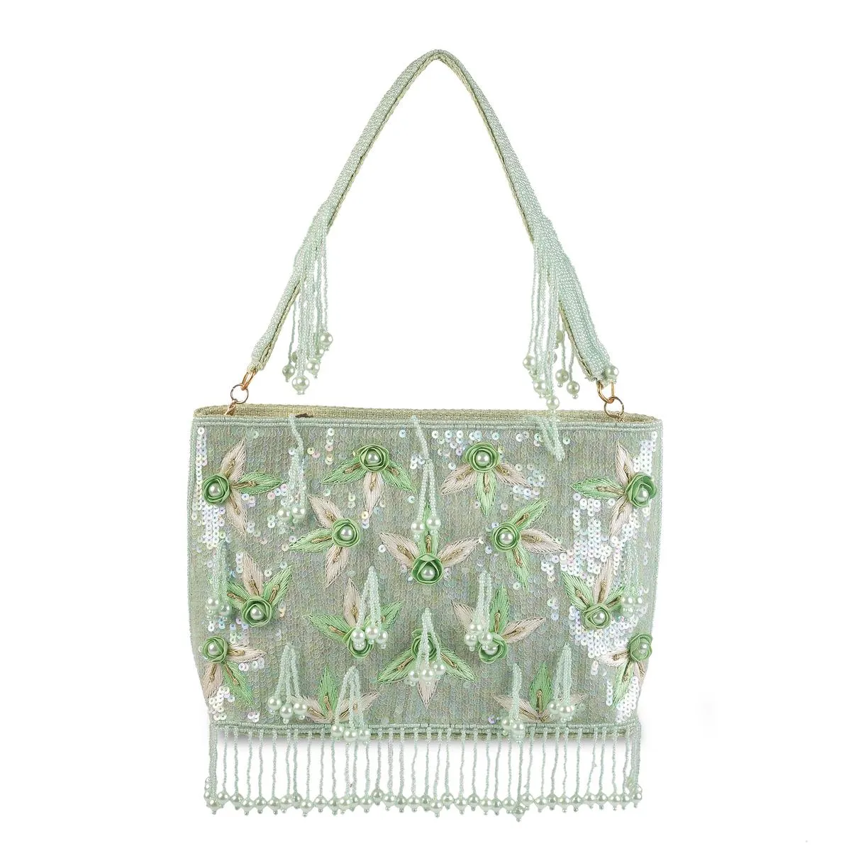 Metro Women Green Evening Bag