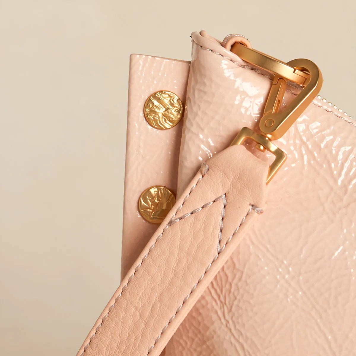 Mr. G | Champagne Pink/Brushed Gold Hammered