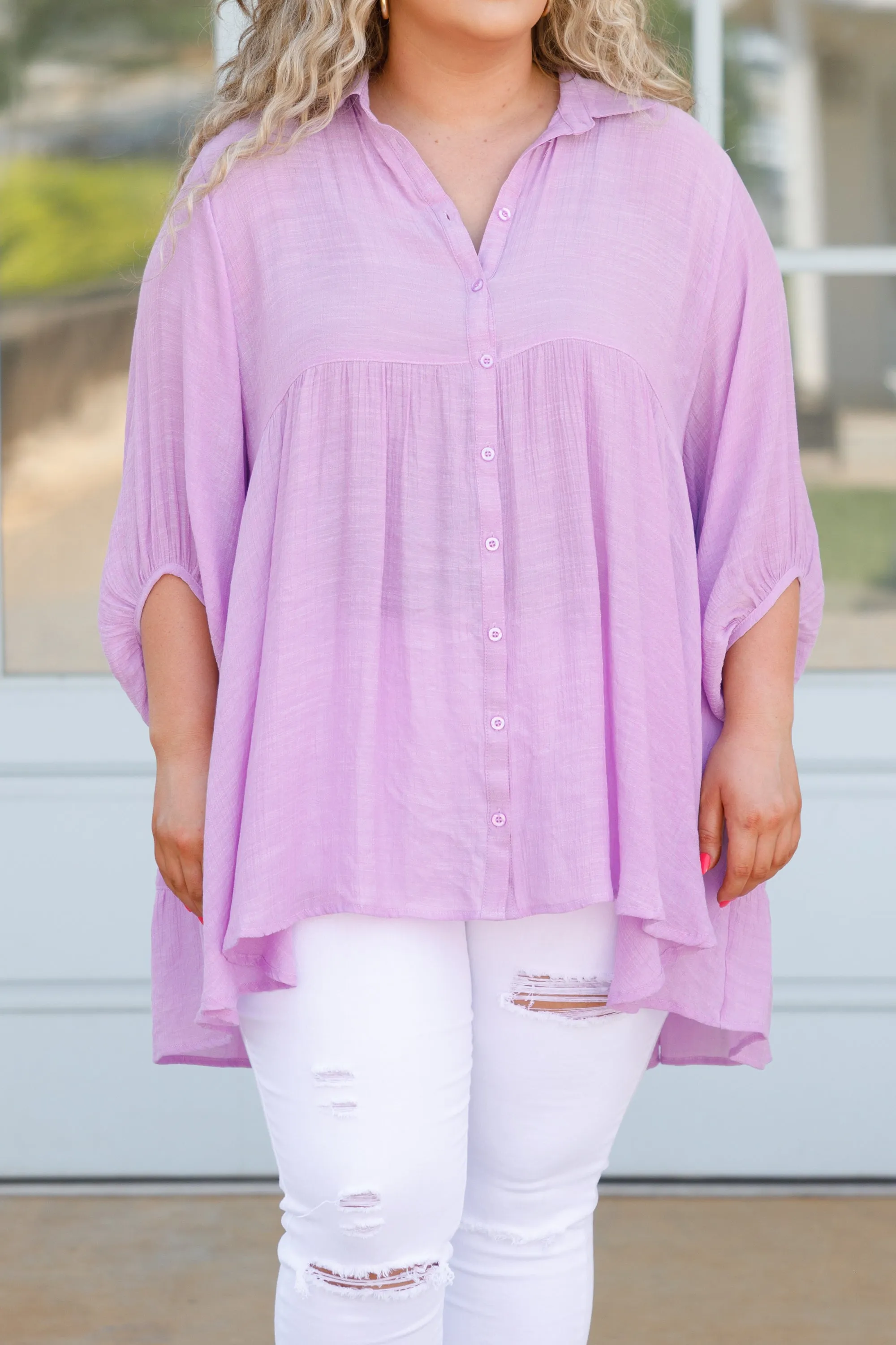 My Treat Tunic Top, Lavender