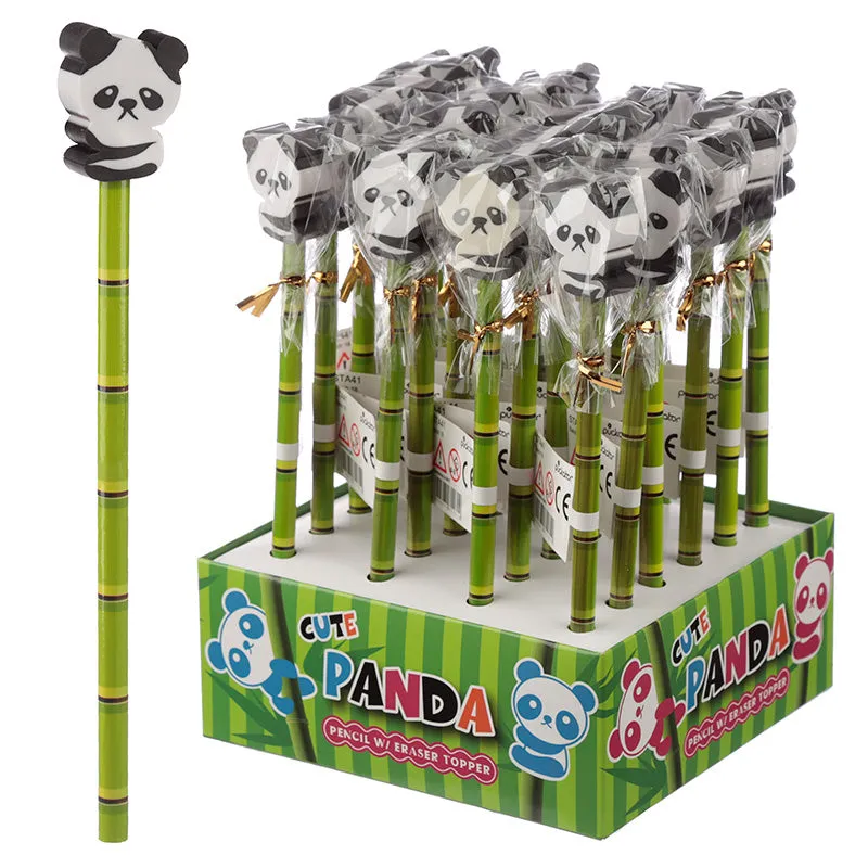 Novelty Kids Panda Design Pencil and Eraser STA41