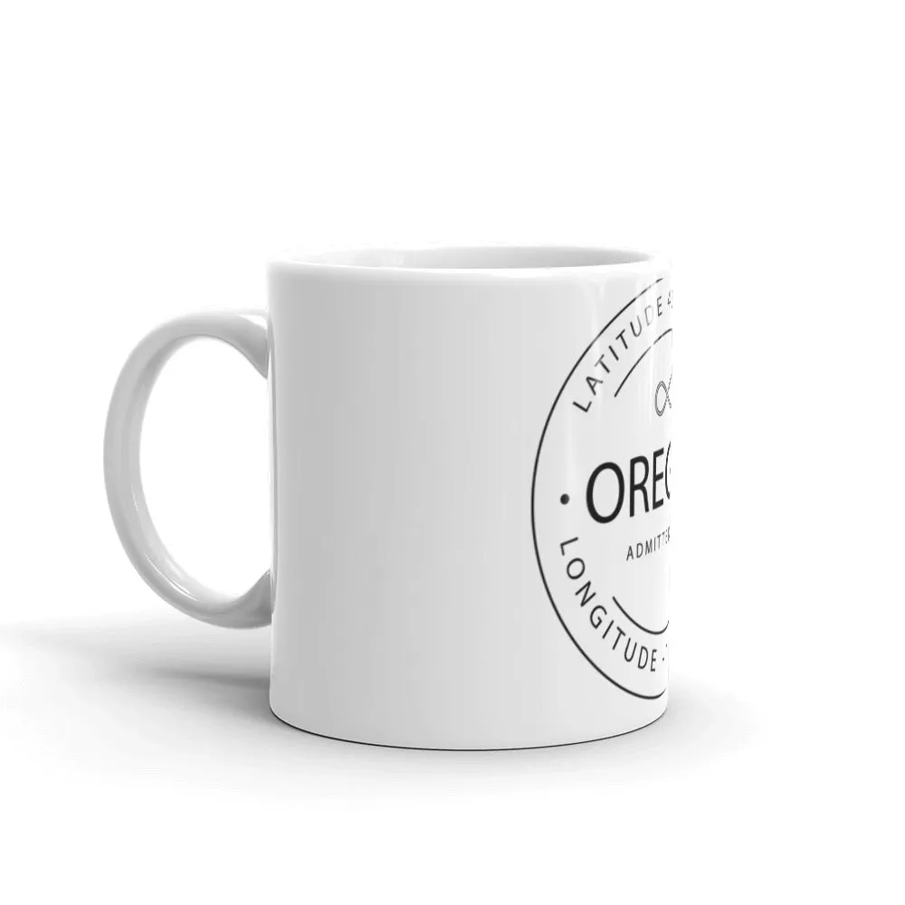 Oregon - Mug - Latitude & Longitude