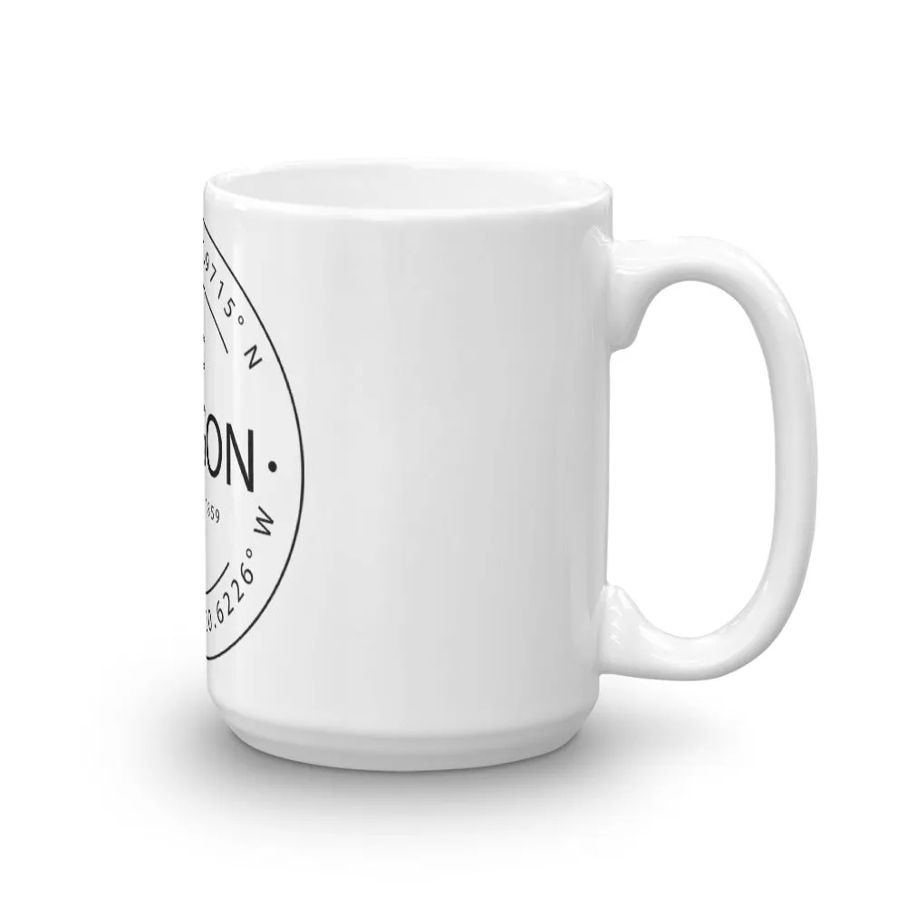 Oregon - Mug - Latitude & Longitude