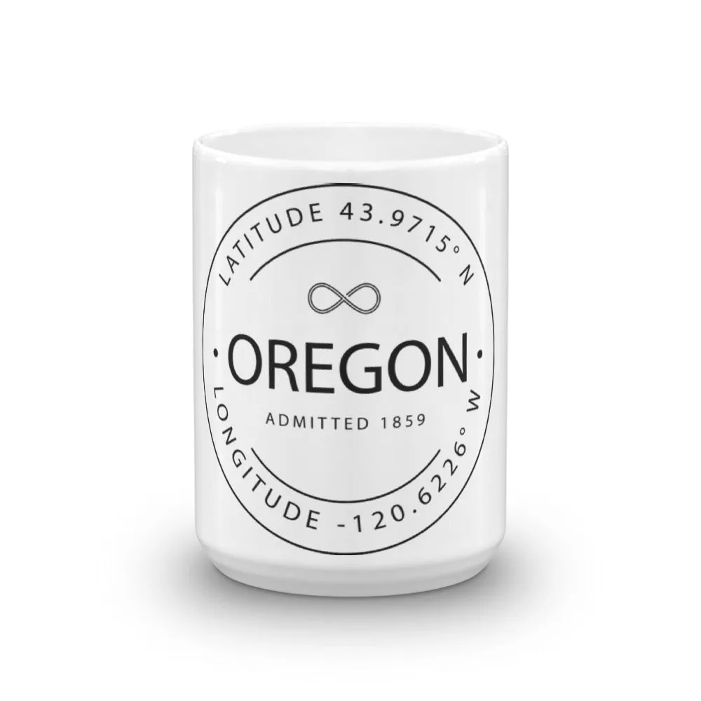 Oregon - Mug - Latitude & Longitude