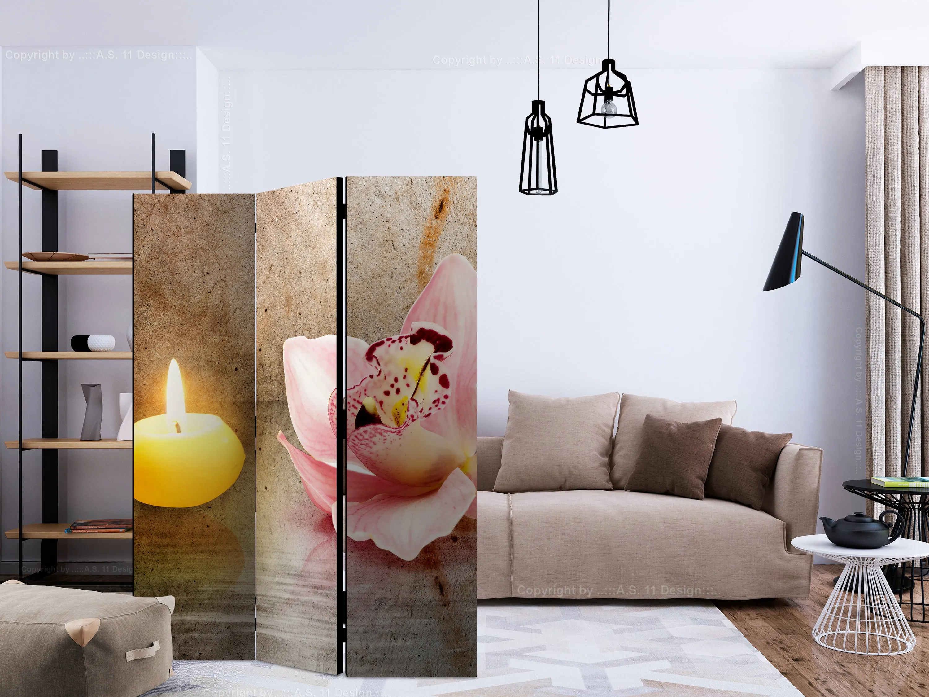 Paravento Romantic evening [Room Dividers]