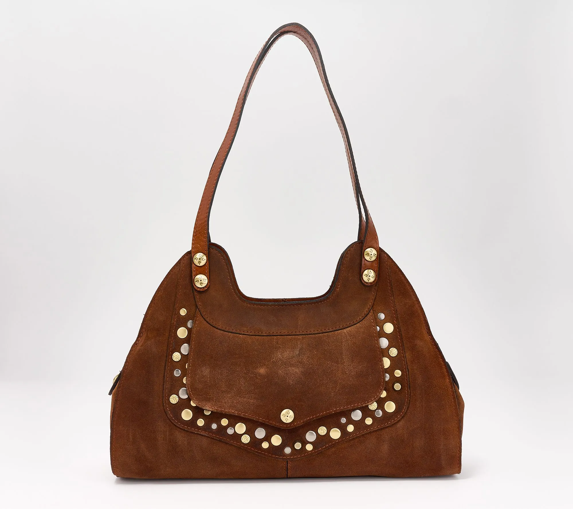 Patricia Nash Burnished Suede Ergo Satchel