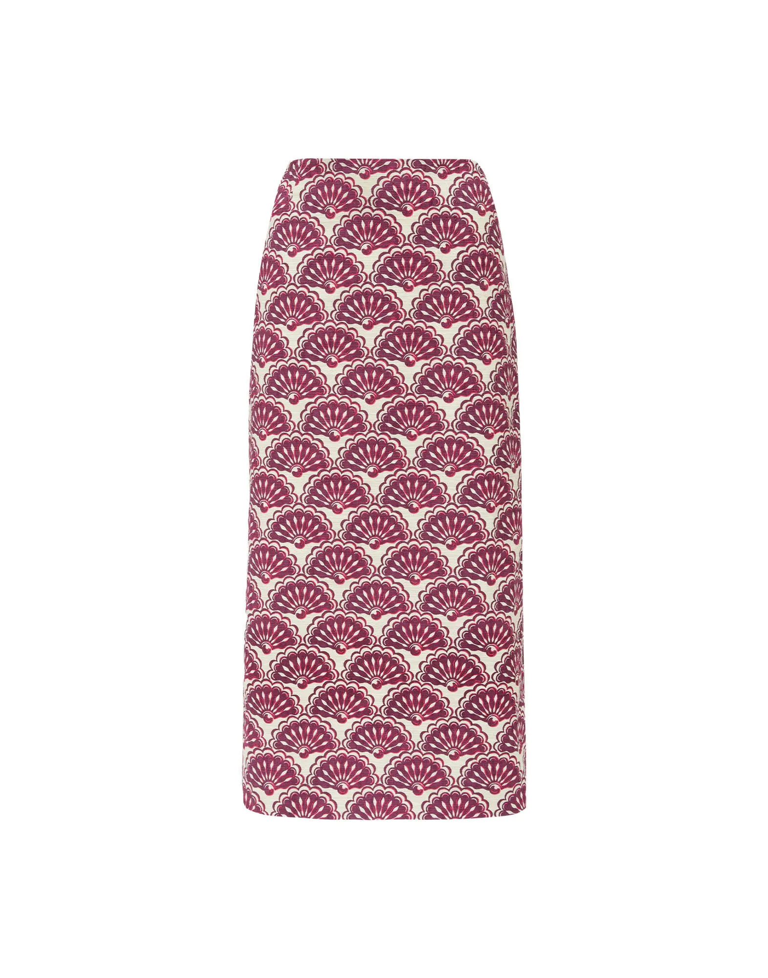 Pencil Skirt in Fans Purple for Women | La DoubleJ