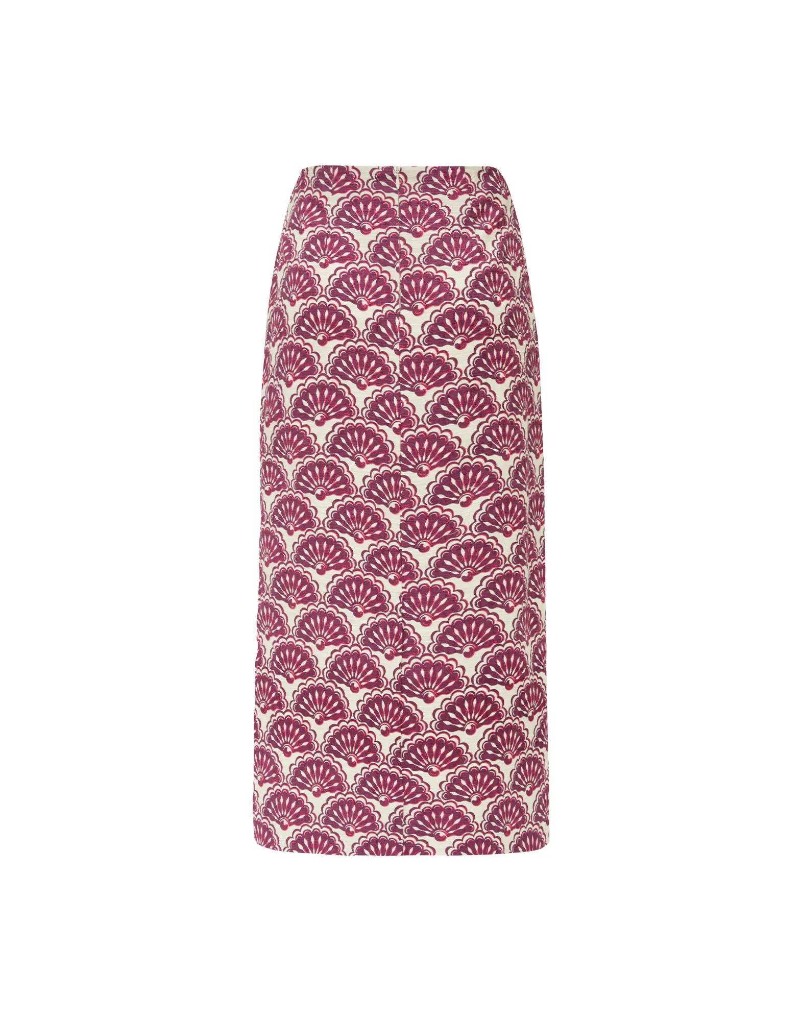 Pencil Skirt in Fans Purple for Women | La DoubleJ