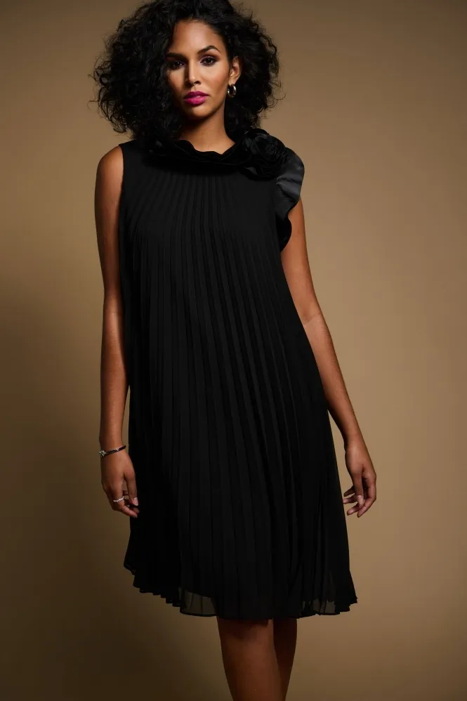 Pleated Cocktail Dress - Midnight - 223728S