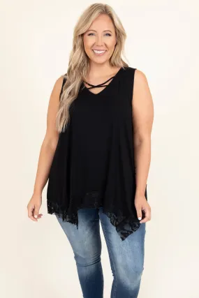 Pretty In Lace Top, Black