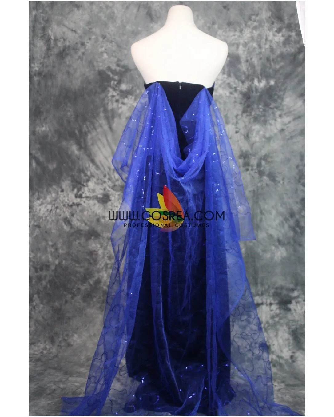 Princess Anastasia Navy Blue Formal Evening Gown Cosplay Costume