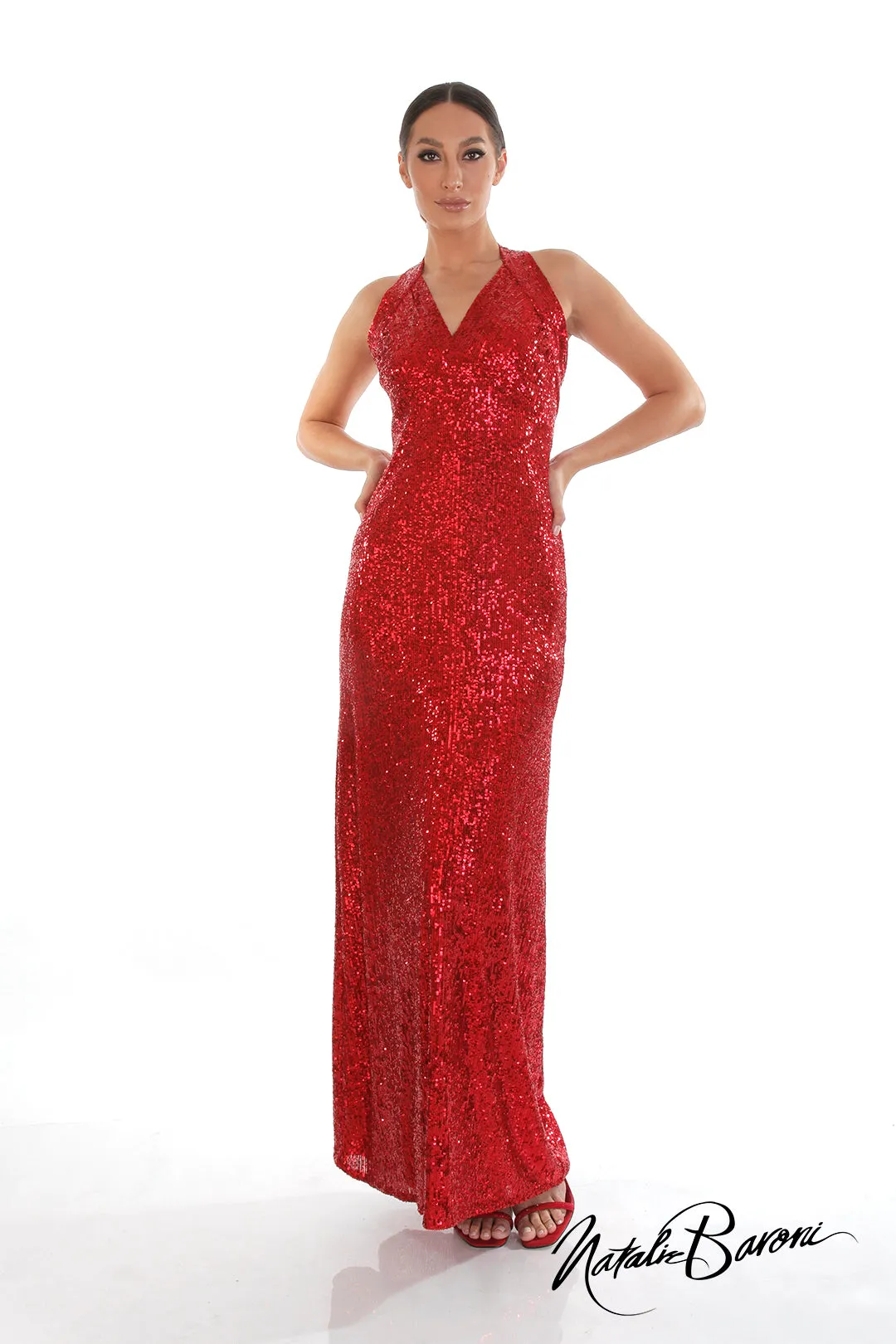 Red Evening Gown - La Scala