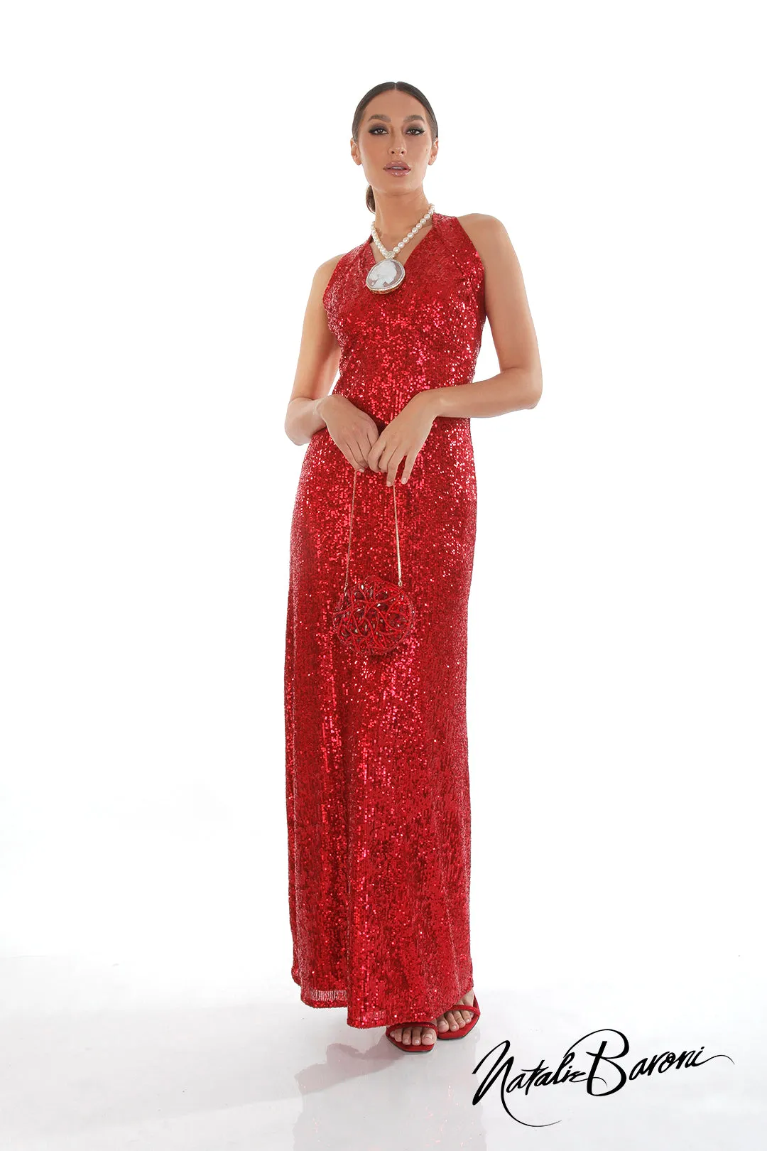 Red Evening Gown - La Scala