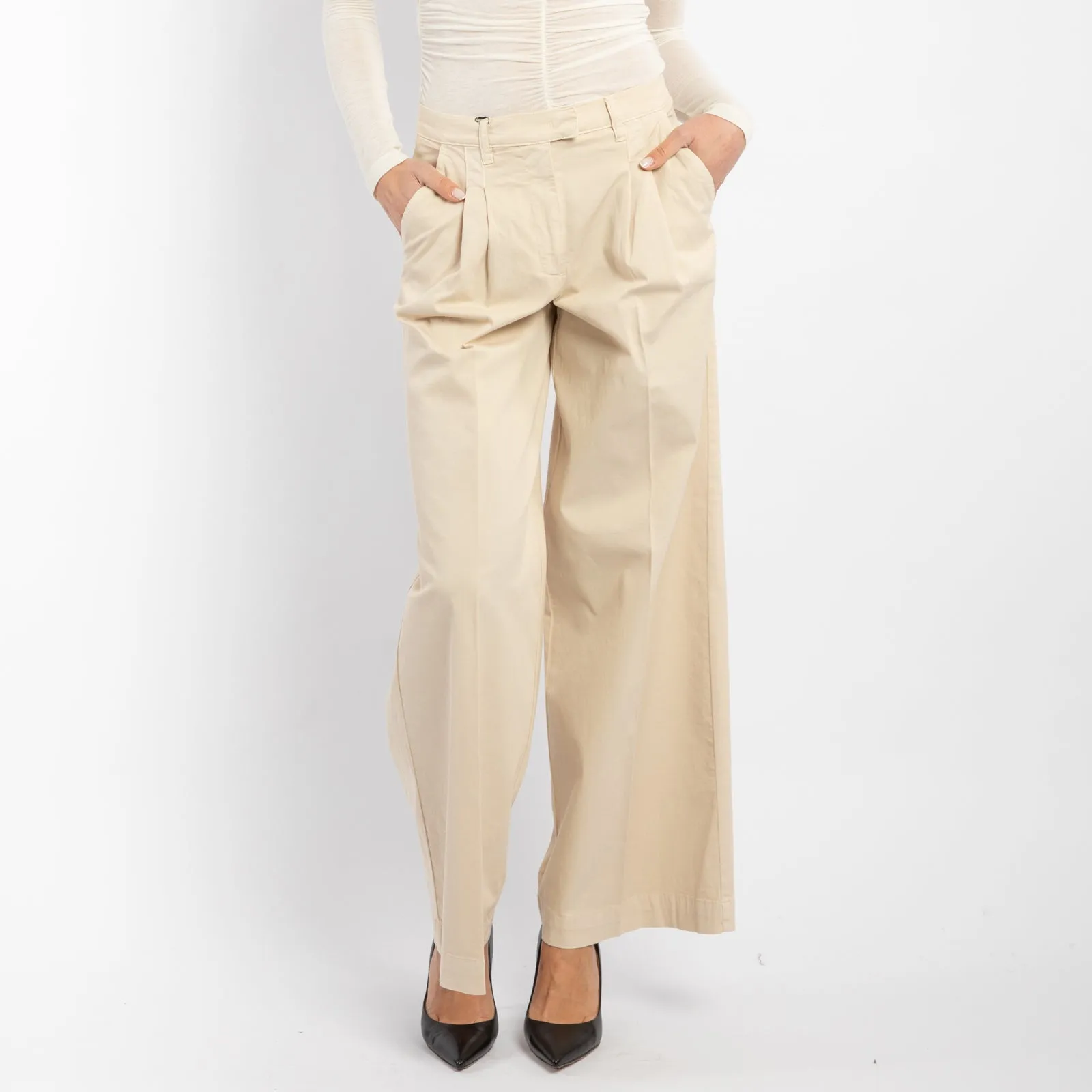 Robotech pantaloni wide-leg in tessuto cavallery