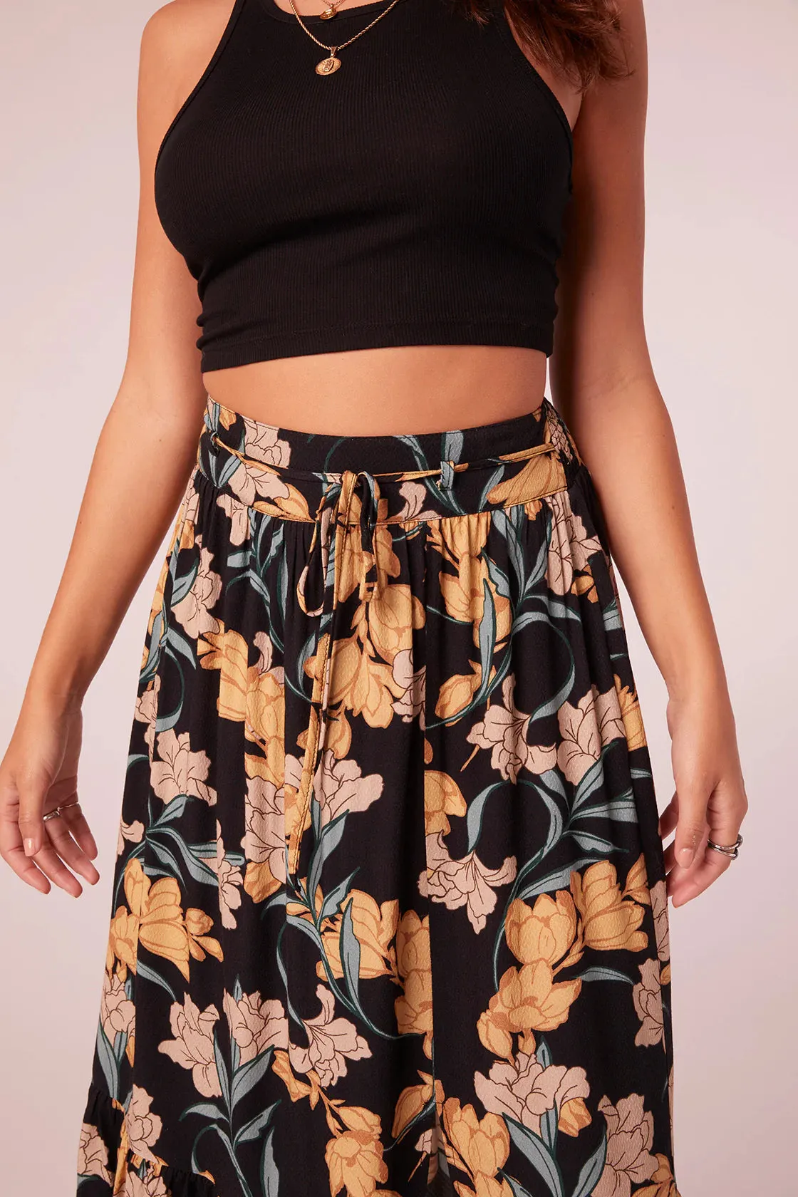 Saranya Floral Midi Skirt