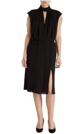 Silk Voile Sleeveless Cocktail Dress