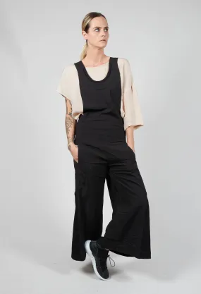 Sleeveless Wide Leg Jumpsuit in Black