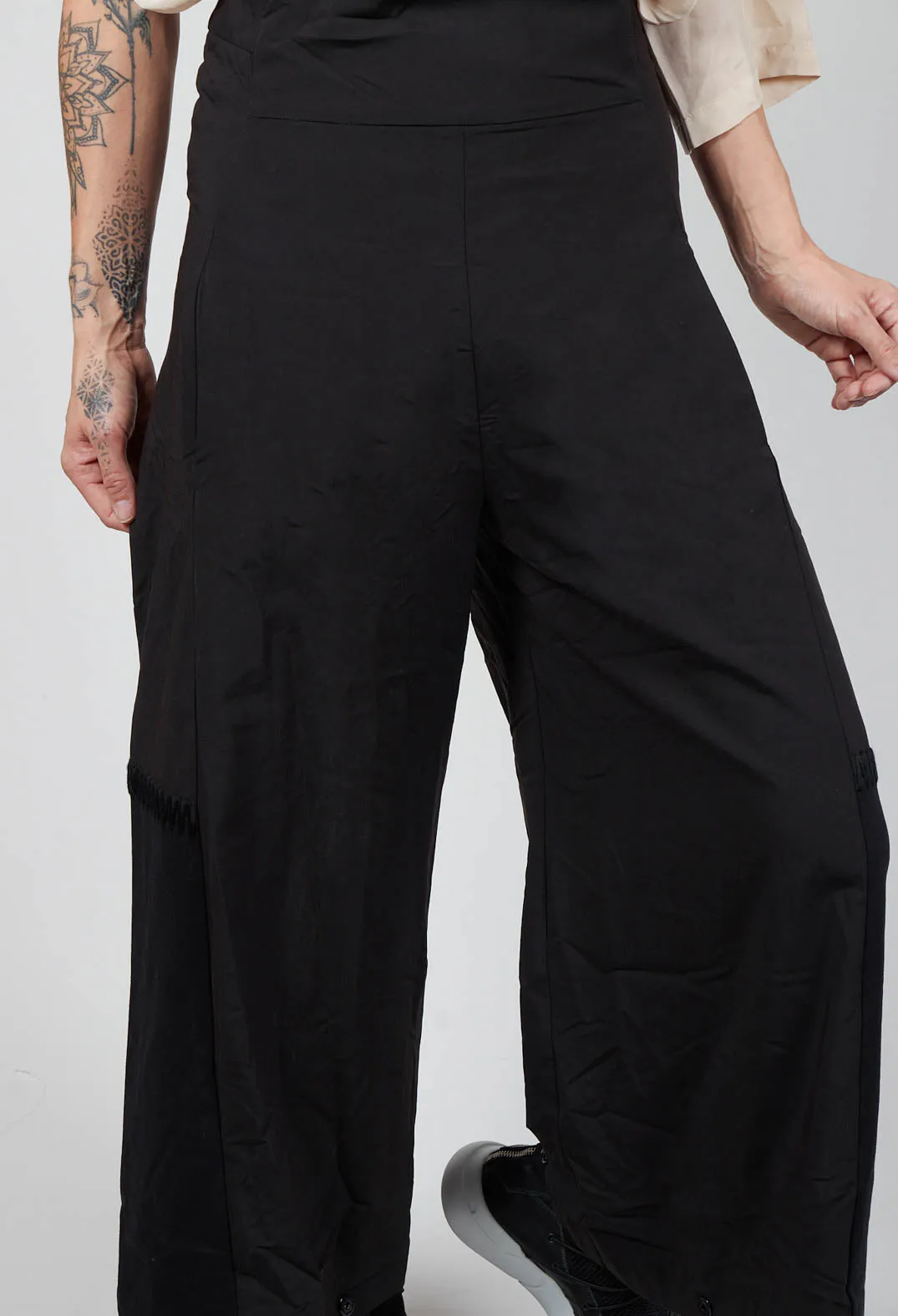 Sleeveless Wide Leg Jumpsuit in Black