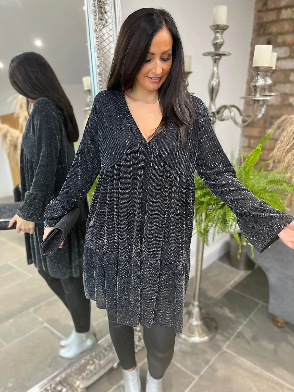 Sparkle Tiered Tunic Florence