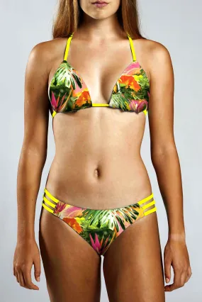 Strappy Bikini Bottom - TROPICAL