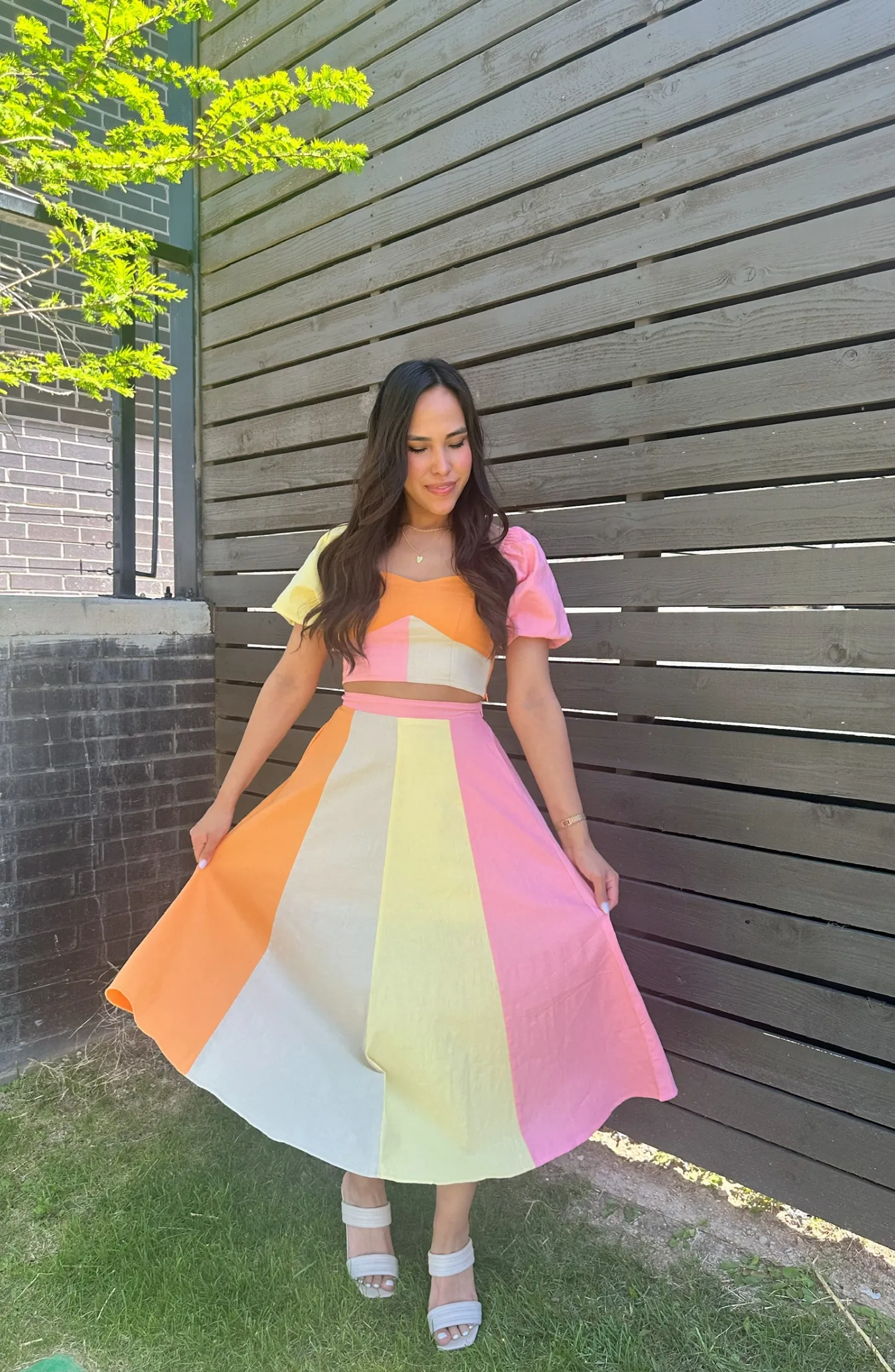 Sweetest Admirer Multicolor Midi Skirt