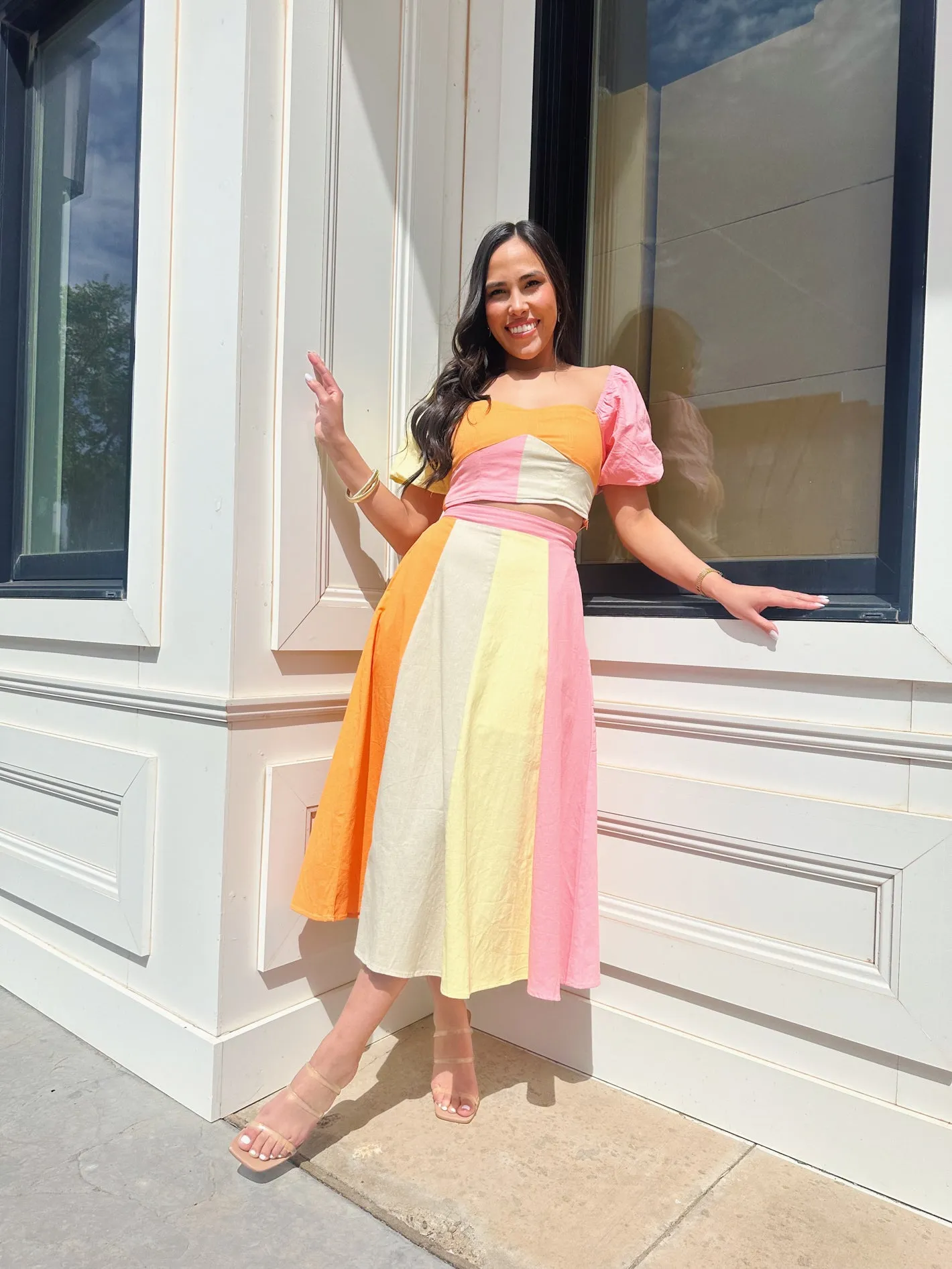 Sweetest Admirer Multicolor Midi Skirt